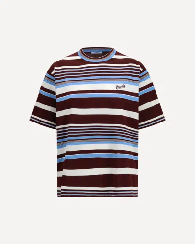 Prada Embroidered Cotton T-shirt In Multi