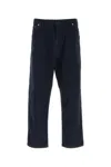 Prada Embroidered Denim Jeans In Blue