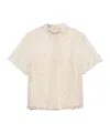 Prada Embroidered Lace Top In Multi