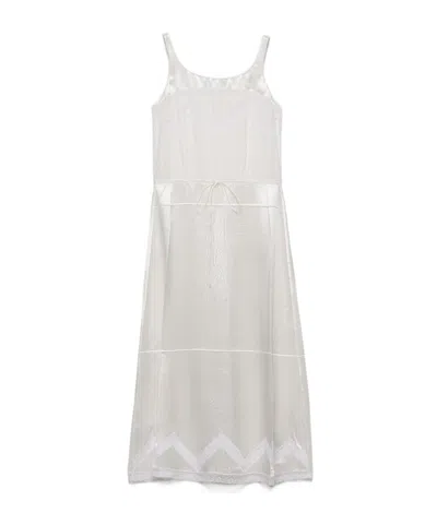 PRADA EMBROIDERED OLD BATISTE DRESS