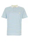 Prada Embroidered Piquet Polo Shirt In Multi