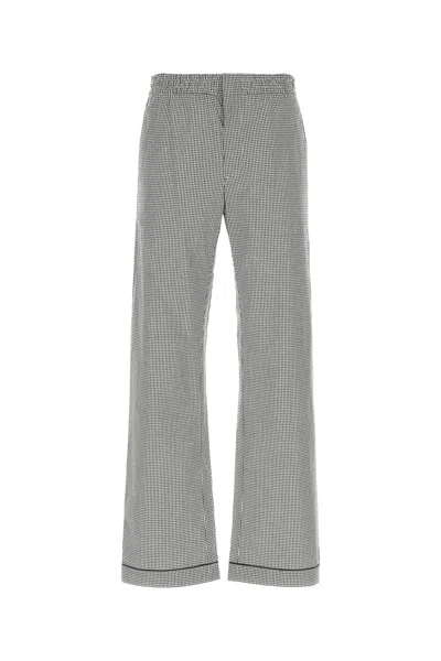 PRADA EMBROIDERED POPLIN PANT
