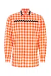 Prada Scalloped Edge Collar Shirt
