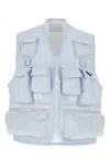 Prada Embroidered Poplin Vest