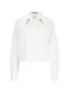 Prada Embroidered Shirt – White In White