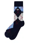 Prada Argyle Cotton-blend Jacquard Socks In Multi