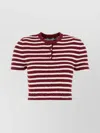 Prada Embroidered Terry Fabric Polo Shirt