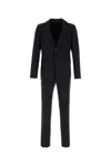 Prada Embroidered Wool Blend Suit In Blue
