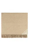 Prada Embroidered Wool Blend Symbole Double Blanket