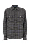Prada Black Regular Embroidered Shirt In Multi