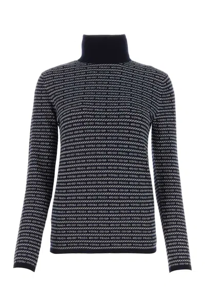 Prada Embroidered Wool Sweater