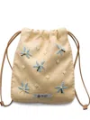 Prada Embroidered Canvas Smartphone Case In Neutral