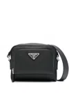 Prada Enamel-logo Messenger Bag