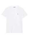 Prada Enamel Triangle-logo Cotton T-shirt Clothing In White