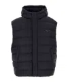 Prada Enamel Triangle-logo Gilet In Blue