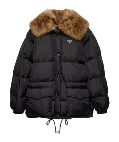 PRADA PRADA DRAWSTRING PADDED JACKET