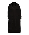 Prada Enamel Triangle-logo Parka In Black