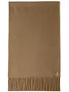 Prada Enamel Triangle-logo Scarf In F0040 Cammello