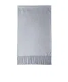 Prada Enamel Triangle-logo Scarf In Pearl Grey