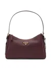 Prada Enamel Triangle Logo Tote Bag