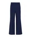Prada Enamel Triangle-logo Trousers In Black