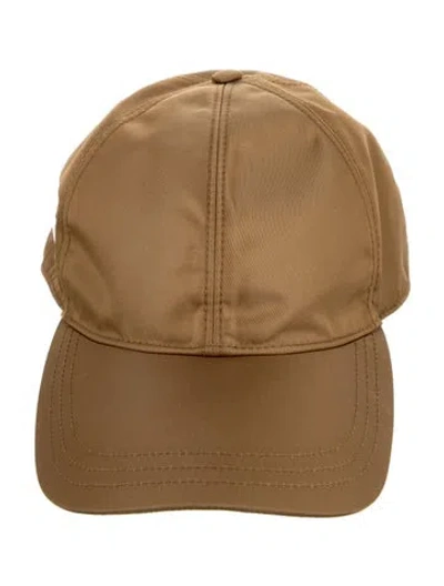 Pre-owned Prada Enameled Baseball Cap In Neutral