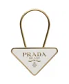 Prada Enameled Metal Key Ring In Multi