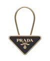 Prada Enameled Metal Key Ring In Multi