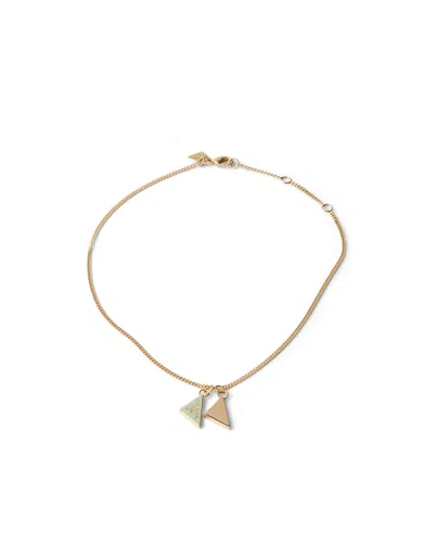 Prada Halskette Aus Emailliertem Metall In Gold