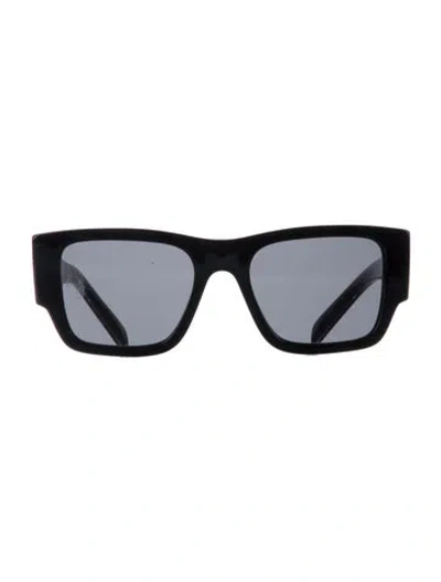 Pre-owned Prada Enameled Metal Triangle Wayfarer Sunglasses In Multi