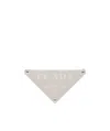 Prada Enameled-metal Belt Buckle In White