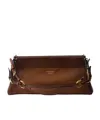 Prada Leather Shoulder Bag In Brown