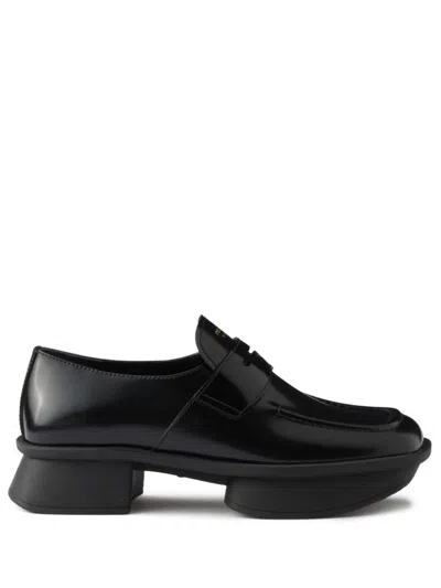 Prada "equal" Loafers In Black