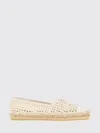 Prada Ivory Slip On Espadrilles In Neutral