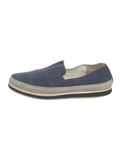 Pre-owned Prada Espadrilles In Blue