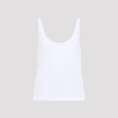 Prada Essential Cotton Tank Top For Women In White