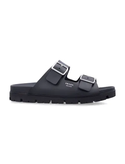 Prada Essential Flat Shoes For Men - Ss26 Collection In Blue