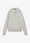 Prada Natural-coloured Cotton Polo With Zip Men