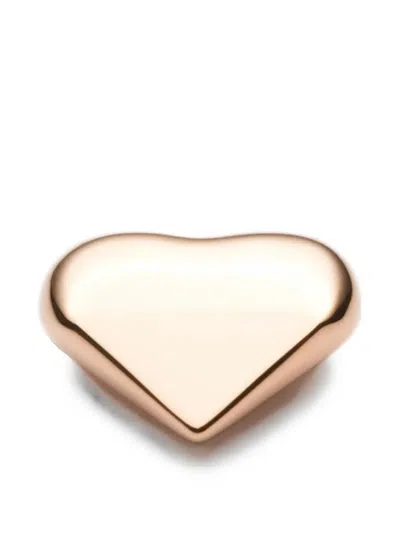 Prada Eternal Gold Nano Heart Single Earring In White