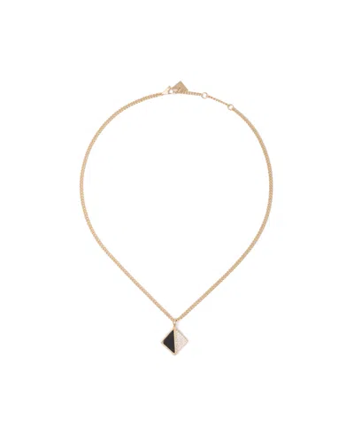 Prada Eternal Gold Pendant Necklace In Yellow Gold With Diamonds And Onyx