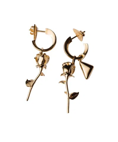 Prada Eternal Gold Pop Charms Earrings