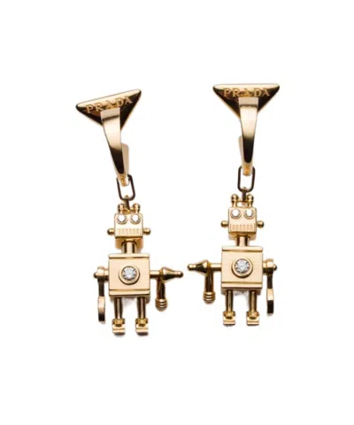 Prada Eternal Gold Pop Charms Earrings