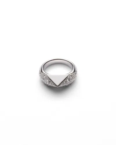 Prada Eternal Gold Ring - Weissgold Mit Diamanten In Metallic