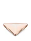 Prada Eternal Gold Triangle Brooch In Gold