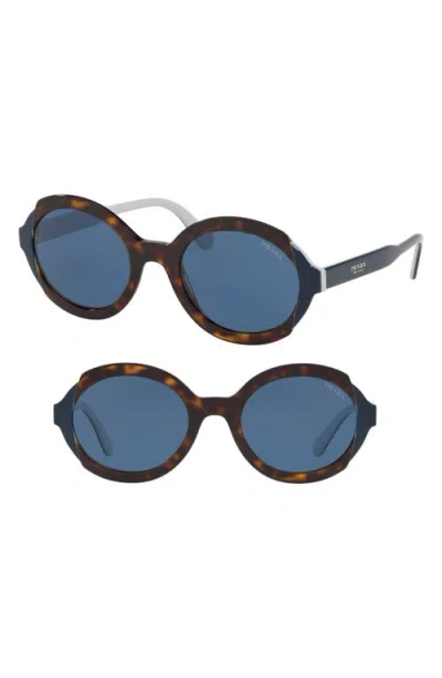 Prada Etiquette 53mm Oval Sunglasses In Multi