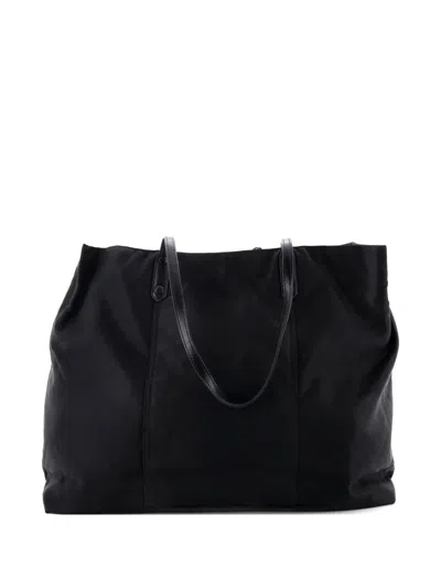 Pre-owned Prada Etiquette Tessuto Large Tote Bag In Black
