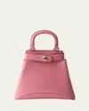 Prada Etude Buckle Leather Top-handle Bag In Pink