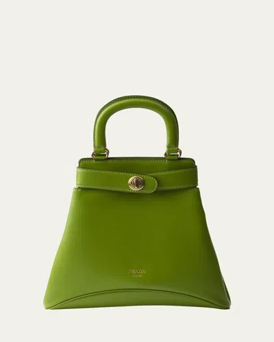 PRADA ETUDE BUCKLE LEATHER TOP-HANDLE BAG