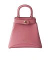 Prada Etude Buckle Leather Top-handle Bag In Pink