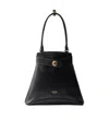 Prada Etude Buckle Leather Shoulder Bag In Black